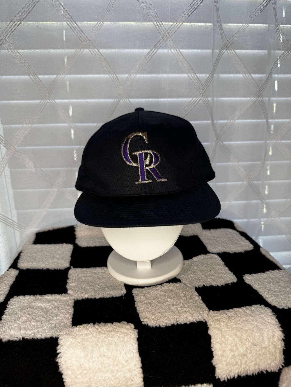 Vintage 90s Colorado Rockies Drew Pearson MLB Snapback Hat Green Brim